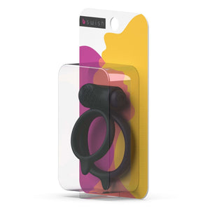B-Swish Bcharmed Basic Plus Vibrating Cock Ring - black