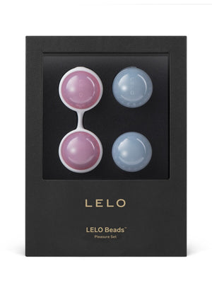 Lelo Luna Beads Classic Kegel Setbeads pleasure set in packaging on a white background