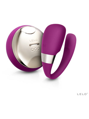Purple and silver LELO Tiani 3 Couples Massager product on a white background