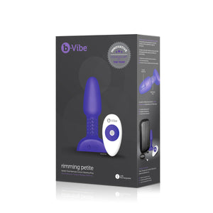 B-Vibe USB Rechargeable Petite Rimming Plug purple box