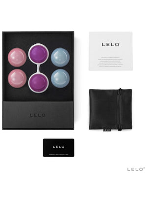 LELO Beads Plus Luxury product set with packaging and accessories on a white background