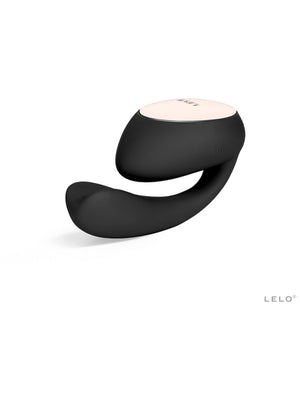 Black and beige device with 'Lelo Ida Wave 3.7 Vibrator' branding on a white background