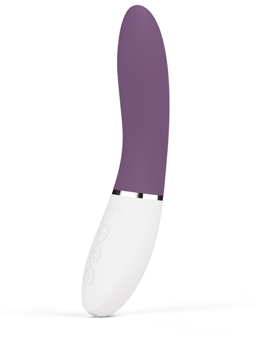 Purple and white LELO Liv 3 Vibrator on a white background