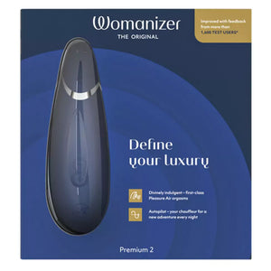 Womanizer Premium 2 Blueberry box