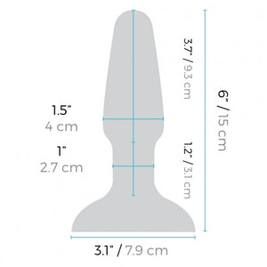 B-Vibe USB Rechargeable Rimming Plug Dimensions