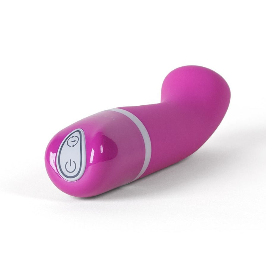 B-Swish Bdesired Deluxe Curve Vibrator - Rose Side View