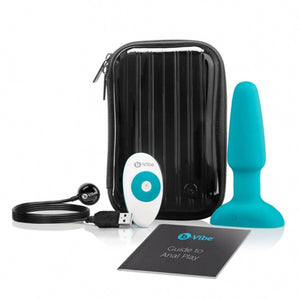 B-Vibe USB Rechargeable Rimming Plug Teal full set