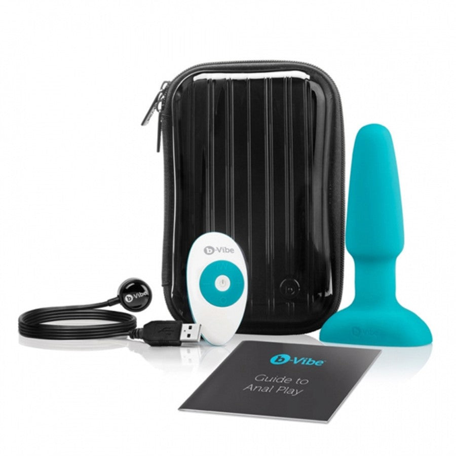 B-Vibe USB Rechargeable Rimming Plug Teal full set