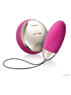 Pink and silver Lelo Lyla 2 SenseMotion Vibrator by LELO on a white background