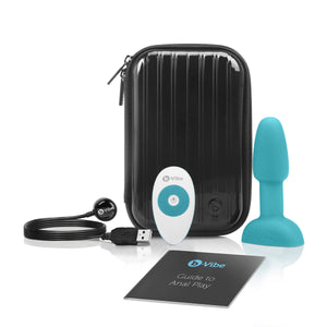 B-Vibe USB Rechargeable Petite Rimming Plug full set - Teal