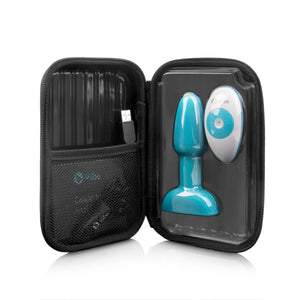 B-Vibe USB Rechargeable Petite Rimming Plug with pouch - Teal