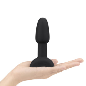 B-Vibe USB Rechargeable Petite Rimming Plug - Black On Hands
