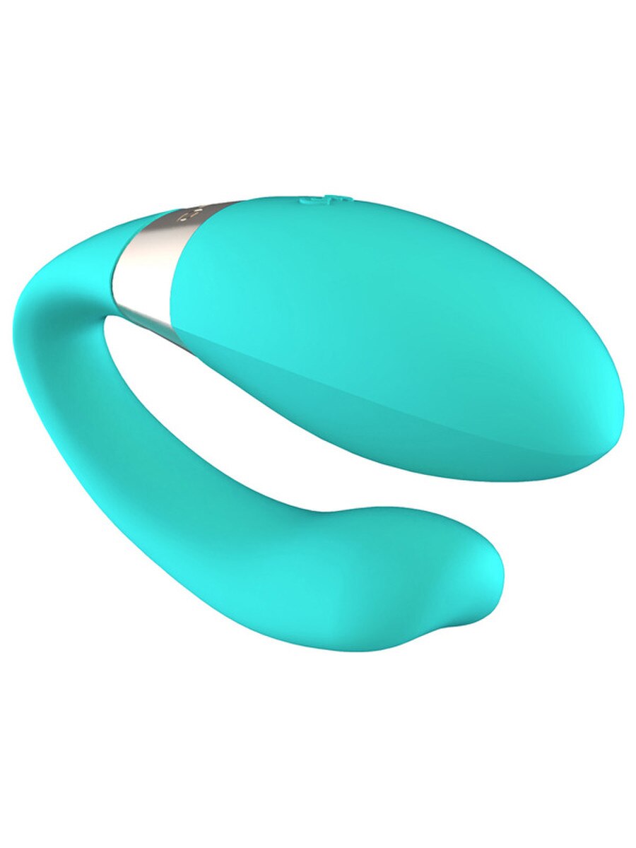 Turquoise silicone ring on a white background