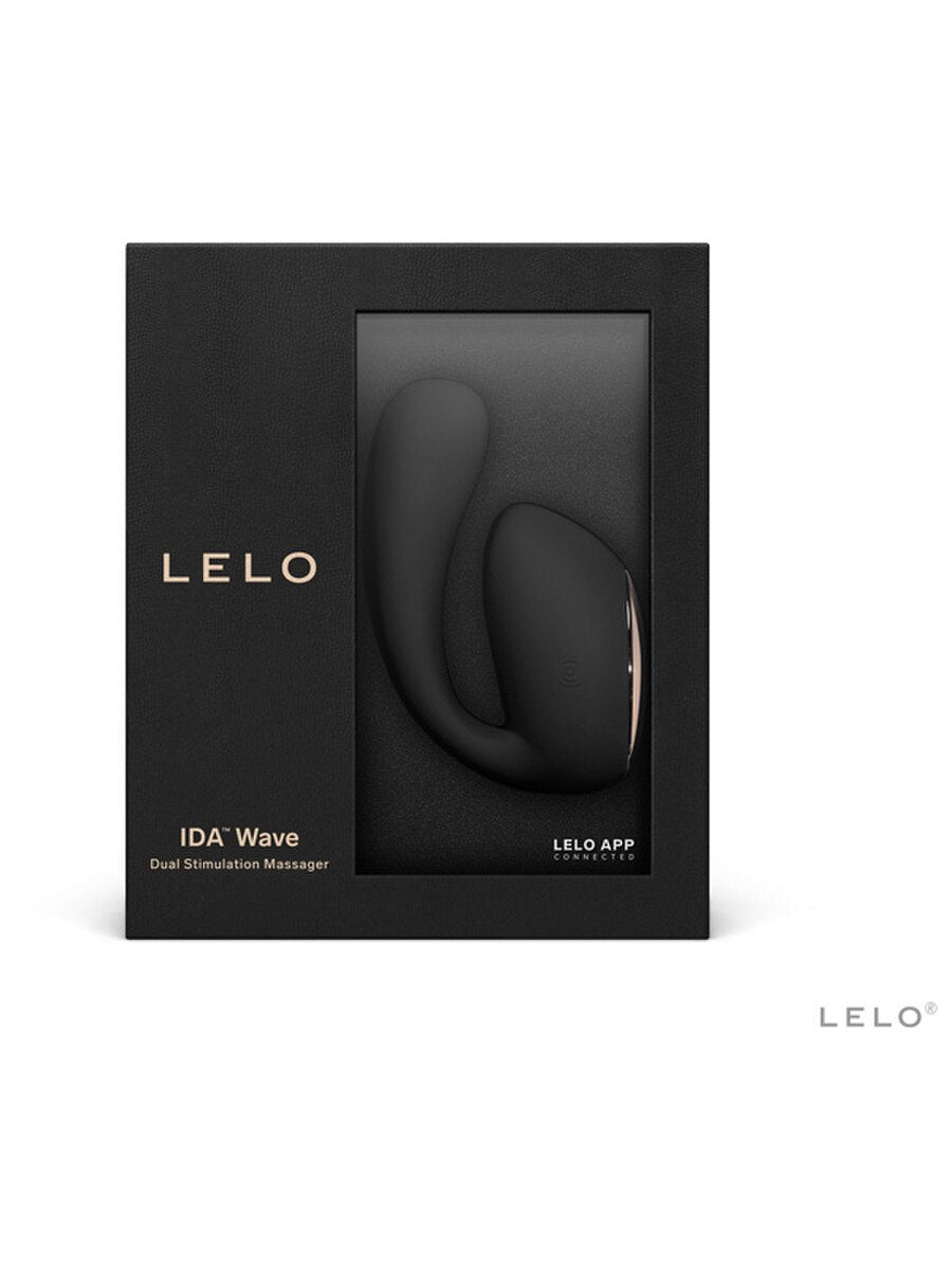 Lelo Ida Wave 3.7 Vibrator IDA Wave dual stimulation massager in black packaging on a white background