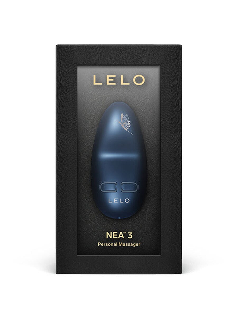 LELO Nea 3 Petite Vibrators personal massager in packaging on a white background