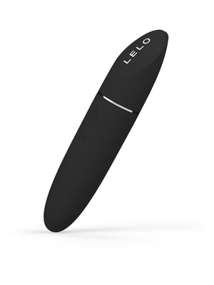 Black device with 'Lelo Mia 3 4.4" Discreet Massager' branding on a white background