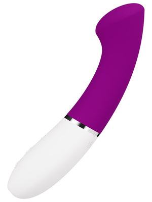 Purple and white Lelo Gigi 3 G Spot Vibrator on a white background