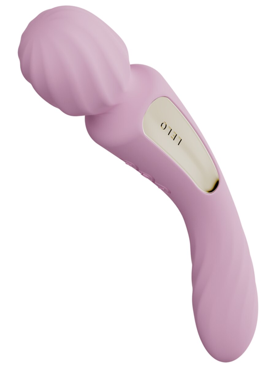 Pink Lelo Switch 8 Double Ended Vibrator massager with brand logo on a white background