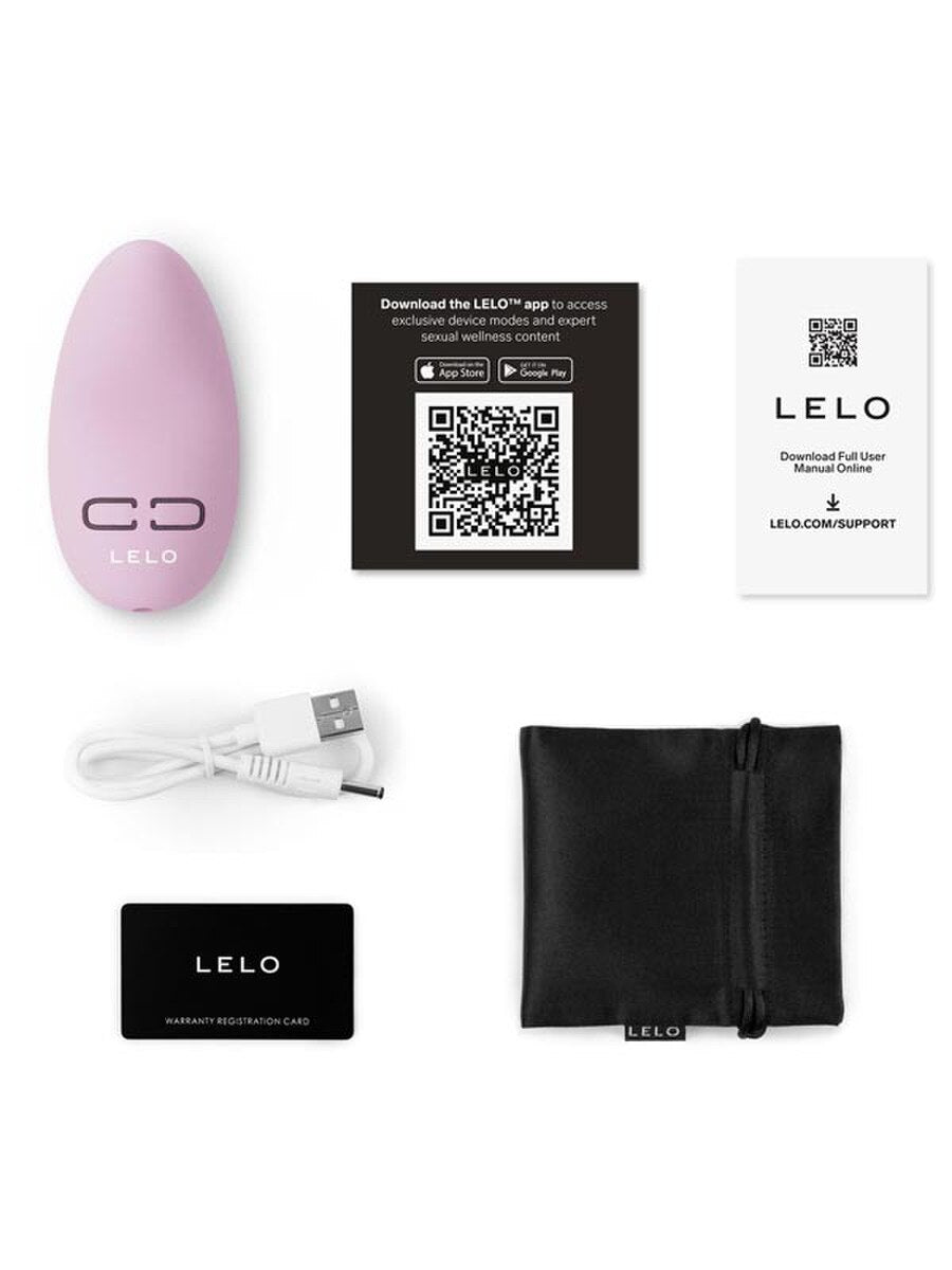 Lelo Nea 3 2.9 Massager product packaging with remote control, USB cable, and accessories on a white background