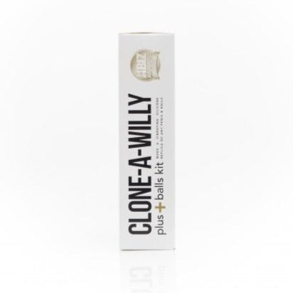 Clone-A-Willy product packaging on a white background