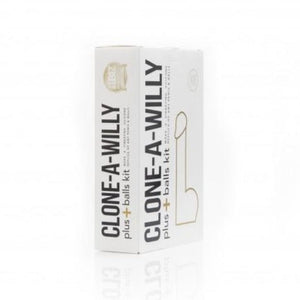 Clone-A-Willy product packaging on a white background
