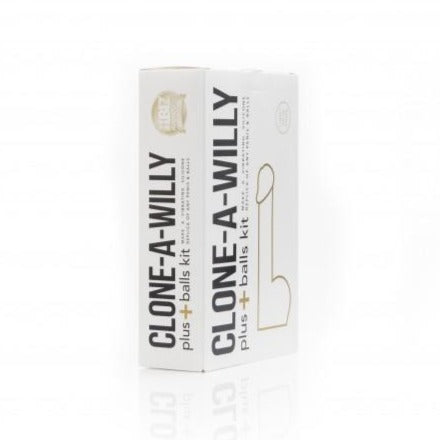Clone-A-Willy product packaging on a white background