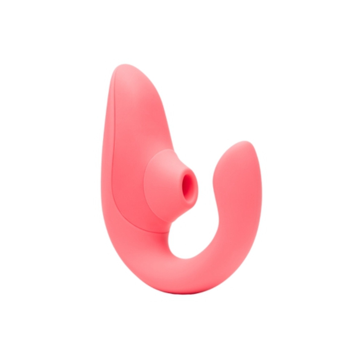 Pink wireless Womanizer Blend Massager on a white background