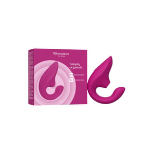 Pink Womanizer Blend Massager product and packaging on a white background