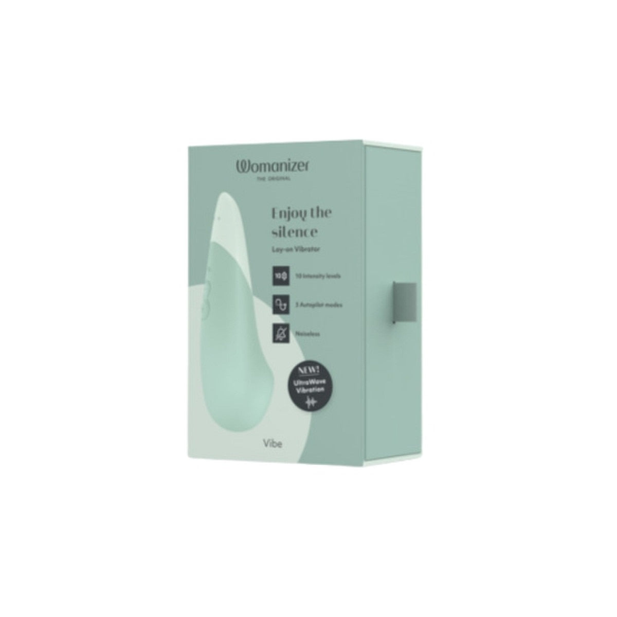 Womanizer Vibe Massager product packaging on a white background