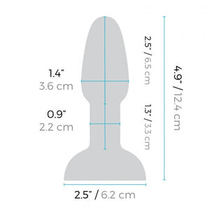 B-Vibe USB Rechargeable Petite Rimming Plug dimensions