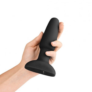 B-Vibe USB Rechargeable Rimming Plug Black On Hands
